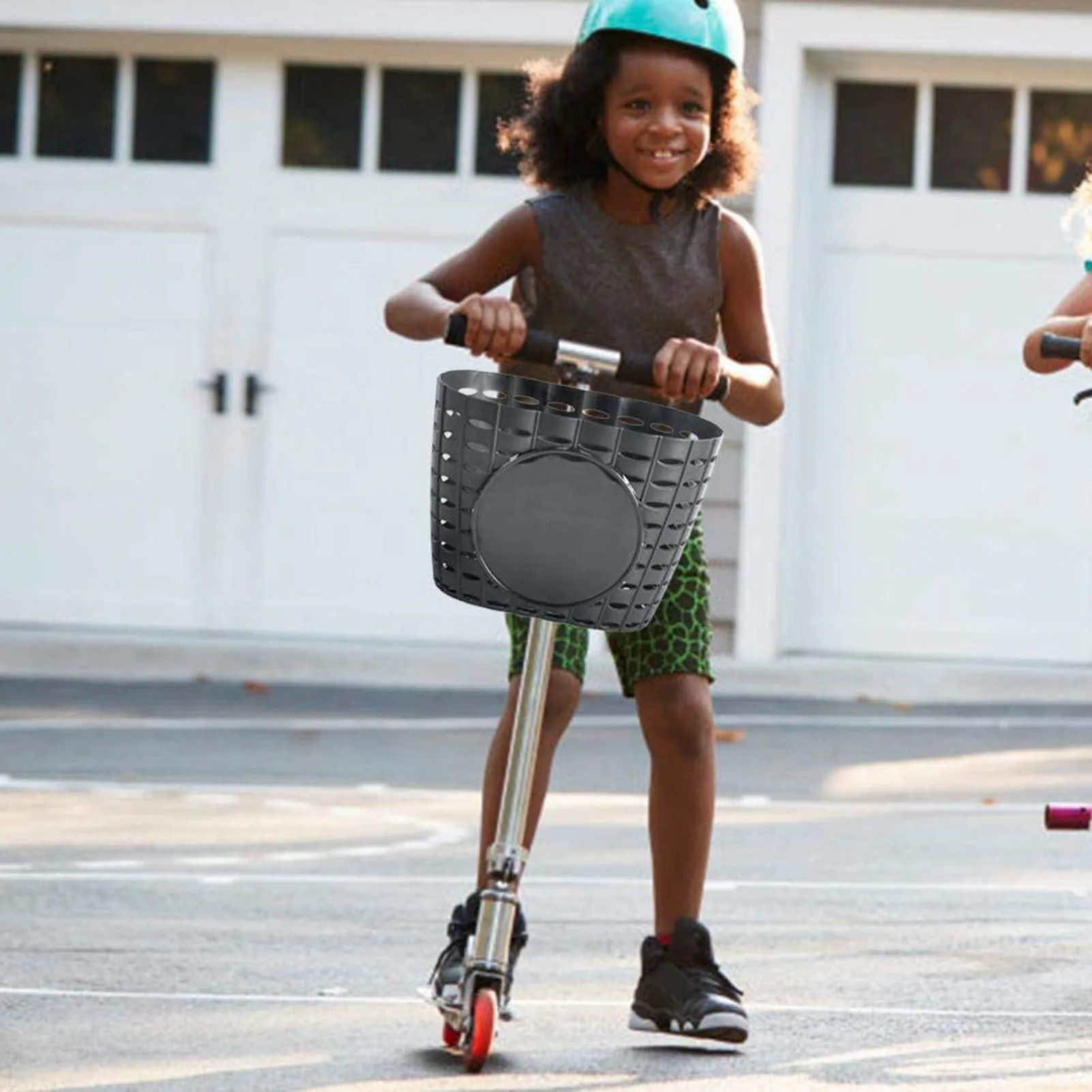 Нова детска велосипедна подвижна кошница, здрава и гъвкава скелетна кошница за спорт на открито, на къмпинг3