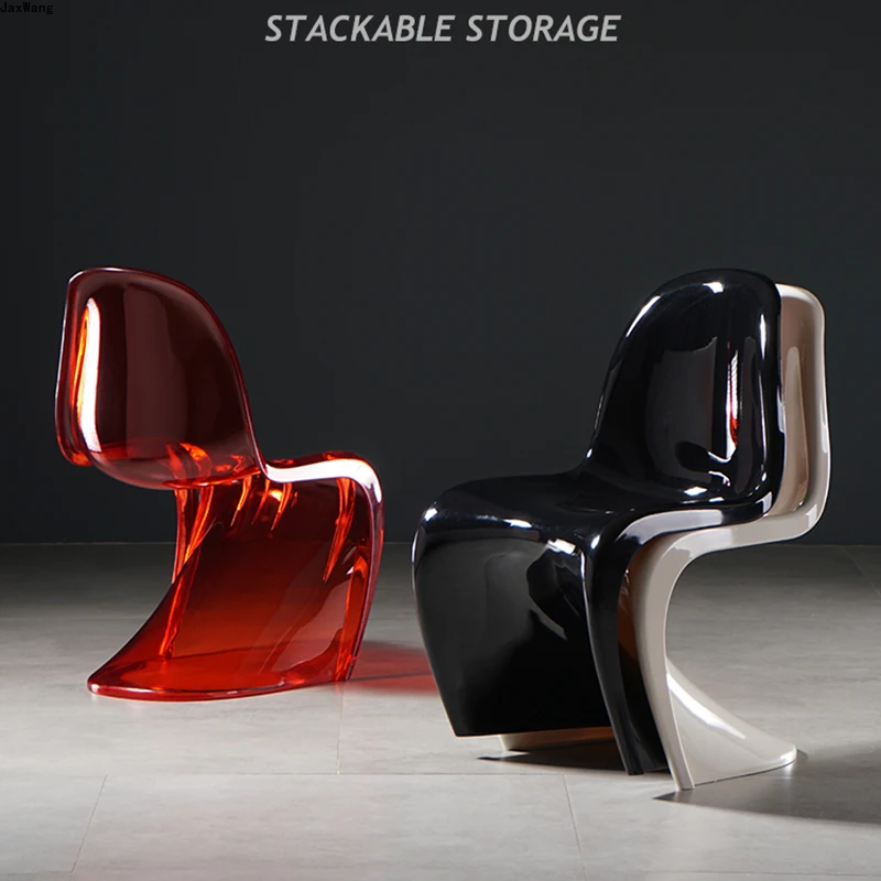 Скандинавски маса за хранене, стол, Творчески кът стол от акрил пластмаса, Кристална Стол, Мебели за трапезария, Прозрачен стол1