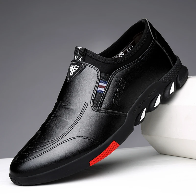 Кожени обувки за мъже, Пролетно новост, мъжки Ежедневни бизнес Нескользящая дишаща универсална обувки с мека подметка, 2023, Лоферы, Zapatos1