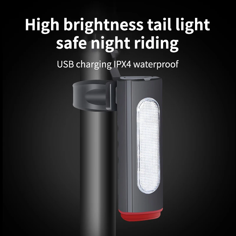 Велосипеден фенер Задна светлина USB Акумулаторна планинско колоездене водоустойчив задна светлина с висока яркост велосипедни аксесоари, обзавеждане1