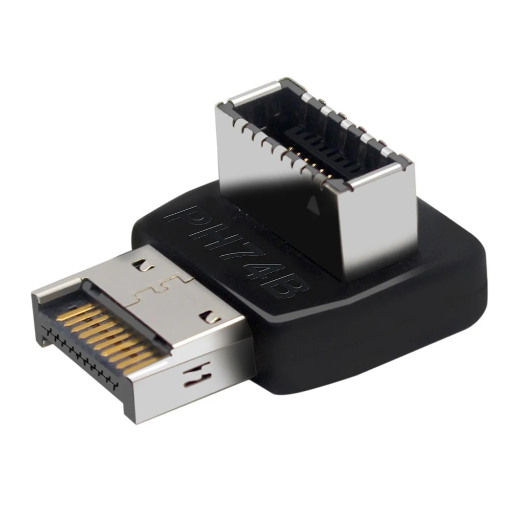 USB Type 3.1-E 90-градусов конвертор USB адаптер конектор на дънната платка, Аксесоари за КОМПЮТРИ, части за работния плот, направи си сам1